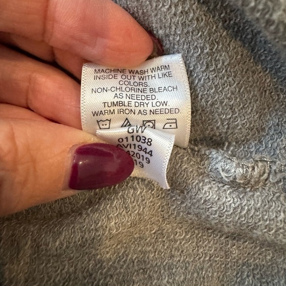 HANNAH ANDERSON Girls Rainbow Hoodie Dress Gray French Terry, Size 10 - Picture 13 of 13